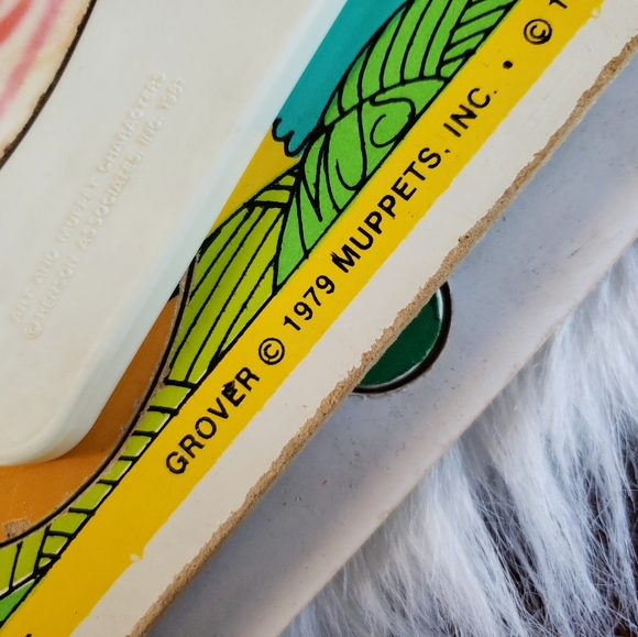 6 Large 80s vintage wooden puzzles Numbers Sesame Street Kermit & More - Picture 3 of 11